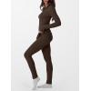 imageANRABESS Thermal Underwear for Women Long Johns Fleece Lined Base Layer Pajama Set Cold Weather Top Bottom Winter ClothingDark Brown