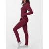 imageANRABESS Thermal Underwear for Women Long Johns Fleece Lined Base Layer Pajama Set Cold Weather Top Bottom Winter ClothingDark Red