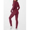 imageANRABESS Thermal Underwear for Women Long Johns Fleece Lined Base Layer Pajama Set Cold Weather Top Bottom Winter ClothingDark Red