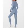 imageANRABESS Thermal Underwear for Women Long Johns Fleece Lined Base Layer Pajama Set Cold Weather Top Bottom Winter ClothingDusty Blue