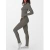 imageANRABESS Thermal Underwear for Women Long Johns Fleece Lined Base Layer Pajama Set Cold Weather Top Bottom Winter ClothingOlive Gray