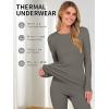 imageANRABESS Thermal Underwear for Women Long Johns Fleece Lined Base Layer Pajama Set Cold Weather Top Bottom Winter ClothingOlive Gray