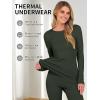 imageANRABESS Thermal Underwear for Women Long Johns Fleece Lined Base Layer Pajama Set Cold Weather Top Bottom Winter ClothingOlive Green