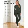 imageANRABESS Thermal Underwear for Women Long Johns Fleece Lined Base Layer Pajama Set Cold Weather Top Bottom Winter ClothingOlive Green