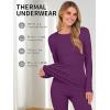 imageANRABESS Thermal Underwear for Women Long Johns Fleece Lined Base Layer Pajama Set Cold Weather Top Bottom Winter ClothingPurple