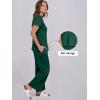 imageANRABESS Women 2 Piece Lounge Sets Summer Travel Sweat Outfits Short Sleeve Wide Leg Casual Matching Tracksuits ClothesDeep Green