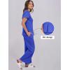 imageANRABESS Women 2 Piece Lounge Sets Summer Travel Sweat Outfits Short Sleeve Wide Leg Casual Matching Tracksuits ClothesRoyal Blue