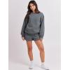 imageANRABESS Women 2 Piece Outfits Sweat Shorts Sets 2025 Oversized Casual Lounge Matching Set Sweatsuit Tracksuit Fall ClothesDark Grey