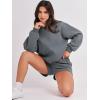 imageANRABESS Women 2 Piece Outfits Sweat Shorts Sets 2025 Oversized Casual Lounge Matching Set Sweatsuit Tracksuit Fall ClothesDark Grey