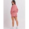 imageANRABESS Women 2 Piece Outfits Sweat Shorts Sets 2025 Oversized Casual Lounge Matching Set Sweatsuit Tracksuit Fall ClothesDark Pink