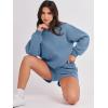 imageANRABESS Women 2 Piece Outfits Sweat Shorts Sets 2025 Oversized Casual Lounge Matching Set Sweatsuit Tracksuit Fall ClothesDeep Blue