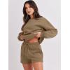 imageANRABESS Women 2 Piece Outfits Sweat Shorts Sets 2025 Oversized Casual Lounge Matching Set Sweatsuit Tracksuit Fall ClothesLight Brown