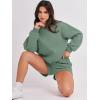 imageANRABESS Women 2 Piece Outfits Sweat Shorts Sets 2025 Oversized Casual Lounge Matching Set Sweatsuit Tracksuit Fall ClothesLight Green