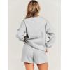 imageANRABESS Women 2 Piece Outfits Sweat Shorts Sets 2025 Oversized Casual Lounge Matching Set Sweatsuit Tracksuit Fall ClothesLight Grey