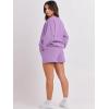 imageANRABESS Women 2 Piece Outfits Sweat Shorts Sets 2025 Oversized Casual Lounge Matching Set Sweatsuit Tracksuit Fall ClothesPurple