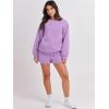imageANRABESS Women 2 Piece Outfits Sweat Shorts Sets 2025 Oversized Casual Lounge Matching Set Sweatsuit Tracksuit Fall ClothesPurple