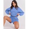 imageANRABESS Women 2 Piece Outfits Sweat Shorts Sets 2025 Oversized Casual Lounge Matching Set Sweatsuit Tracksuit Fall ClothesSky