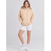 imageANRABESS Women Hoodies Oversized Fleece Long Sleeve Comfy Casual Basic Pullover Sweatshirts 2025 Fall Outfits Y2K ClothesDark Apricot