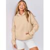 imageANRABESS Women Hoodies Oversized Fleece Long Sleeve Comfy Casual Basic Pullover Sweatshirts 2025 Fall Outfits Y2K ClothesDark Apricot