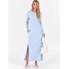imageANRABESS Women Long Sleeve Dresses 2025 Fall Casual Crewneck Loose Fit Split Flowy WrinkleFree Travel Vacation Maxi DressLight Blue