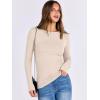 imageANRABESS Women Long Sleeve Shirts Rib Knit Slim Fit Tops Basic Tee 2025 Fall Outfits Casual TShirt Underscrubs Layer ClothesBeige