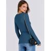 imageANRABESS Women Long Sleeve Shirts Rib Knit Slim Fit Tops Basic Tee 2025 Fall Outfits Casual TShirt Underscrubs Layer ClothesDeep Blue
