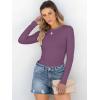 imageANRABESS Women Long Sleeve Shirts Rib Knit Slim Fit Tops Basic Tee 2025 Fall Outfits Casual TShirt Underscrubs Layer ClothesDeep Purple