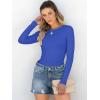 imageANRABESS Women Long Sleeve Shirts Rib Knit Slim Fit Tops Basic Tee 2025 Fall Outfits Casual TShirt Underscrubs Layer ClothesLight Royal Blue