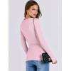 imageANRABESS Women Long Sleeve Shirts Rib Knit Slim Fit Tops Basic Tee 2025 Fall Outfits Casual TShirt Underscrubs Layer ClothesPink
