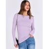 imageANRABESS Women Long Sleeve Shirts Rib Knit Slim Fit Tops Basic Tee 2025 Fall Outfits Casual TShirt Underscrubs Layer ClothesPurple