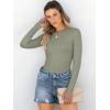 imageANRABESS Women Long Sleeve Shirts Rib Knit Slim Fit Tops Basic Tee 2025 Fall Outfits Casual TShirt Underscrubs Layer ClothesSage Green