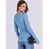 imageANRABESS Women Long Sleeve Shirts Rib Knit Slim Fit Tops Basic Tee 2025 Fall Outfits Casual TShirt Underscrubs Layer ClothesSky Blue