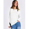 imageANRABESS Women Long Sleeve Shirts Rib Knit Slim Fit Tops Basic Tee 2025 Fall Outfits Casual TShirt Underscrubs Layer ClothesWhite
