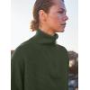 imageANRABESS Women Quarter Zip Oversized Casual Loose Rib Knit Cozy Pullover Sweaters Top 2025 Fall Fashion Outfits ClothesArmy Green