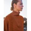 imageANRABESS Women Quarter Zip Oversized Casual Loose Rib Knit Cozy Pullover Sweaters Top 2025 Fall Fashion Outfits ClothesBrown