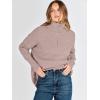 imageANRABESS Women Quarter Zip Oversized Casual Loose Rib Knit Cozy Pullover Sweaters Top 2025 Fall Fashion Outfits ClothesCamel