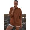 imageANRABESS Women Quarter Zip Oversized Casual Loose Rib Knit Cozy Pullover Sweaters Top 2025 Fall Fashion Outfits ClothesCaramel