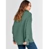 imageANRABESS Women Quarter Zip Oversized Casual Loose Rib Knit Cozy Pullover Sweaters Top 2025 Fall Fashion Outfits ClothesGreen