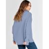 imageANRABESS Women Quarter Zip Oversized Casual Loose Rib Knit Cozy Pullover Sweaters Top 2025 Fall Fashion Outfits ClothesSmoky Blue