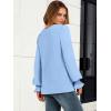 imageANRABESS Womens Business Casual Tops V Neck Puff Long Sleeve Shirts Dressy Office Work Blouse 2025 Fall Outfits ClothesBright Bblue