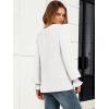 imageANRABESS Womens Business Casual Tops V Neck Puff Long Sleeve Shirts Dressy Office Work Blouse 2025 Fall Outfits ClothesWhite