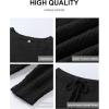 imageANRABESS Womens Fuzzy Fleece Lounge Pajama Set 2 Piece Outfits Long Sleeve Top Sweater Pants Loungewear Pj Sets 2025 FallBlack