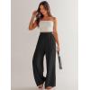 imageANRABESS Womens Linen Pants 2025 Summer Casual Loose Wide Leg Palazzo Pants High Waist Flowy Beach Trousers Work OutfitsBlack