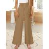 imageANRABESS Womens Linen Pants 2025 Summer Casual Loose Wide Leg Palazzo Pants High Waist Flowy Beach Trousers Work OutfitsBrown