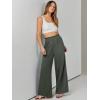 imageANRABESS Womens Linen Pants 2025 Summer Casual Loose Wide Leg Palazzo Pants High Waist Flowy Beach Trousers Work OutfitsGrey Green