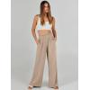 imageANRABESS Womens Linen Pants 2025 Summer Casual Loose Wide Leg Palazzo Pants High Waist Flowy Beach Trousers Work OutfitsKhaki
