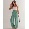 imageANRABESS Womens Linen Pants 2025 Summer Casual Loose Wide Leg Palazzo Pants High Waist Flowy Beach Trousers Work OutfitsMint Green
