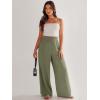 imageANRABESS Womens Linen Pants 2025 Summer Casual Loose Wide Leg Palazzo Pants High Waist Flowy Beach Trousers Work OutfitsOlive