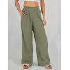 imageANRABESS Womens Linen Pants 2025 Summer Casual Loose Wide Leg Palazzo Pants High Waist Flowy Beach Trousers Work OutfitsOlive