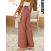 imageANRABESS Womens Linen Pants 2025 Summer Casual Loose Wide Leg Palazzo Pants High Waist Flowy Beach Trousers Work OutfitsRust Orange